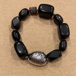 B1328 Silpada Retired Black Magnetic Bracelet